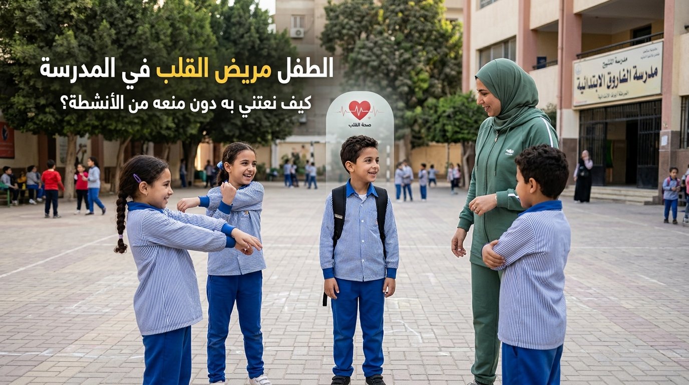 كيف نعتني بالطفل مريض القلب في المدرسة؟ نصائح مهمة دون منعه من الأنشطة