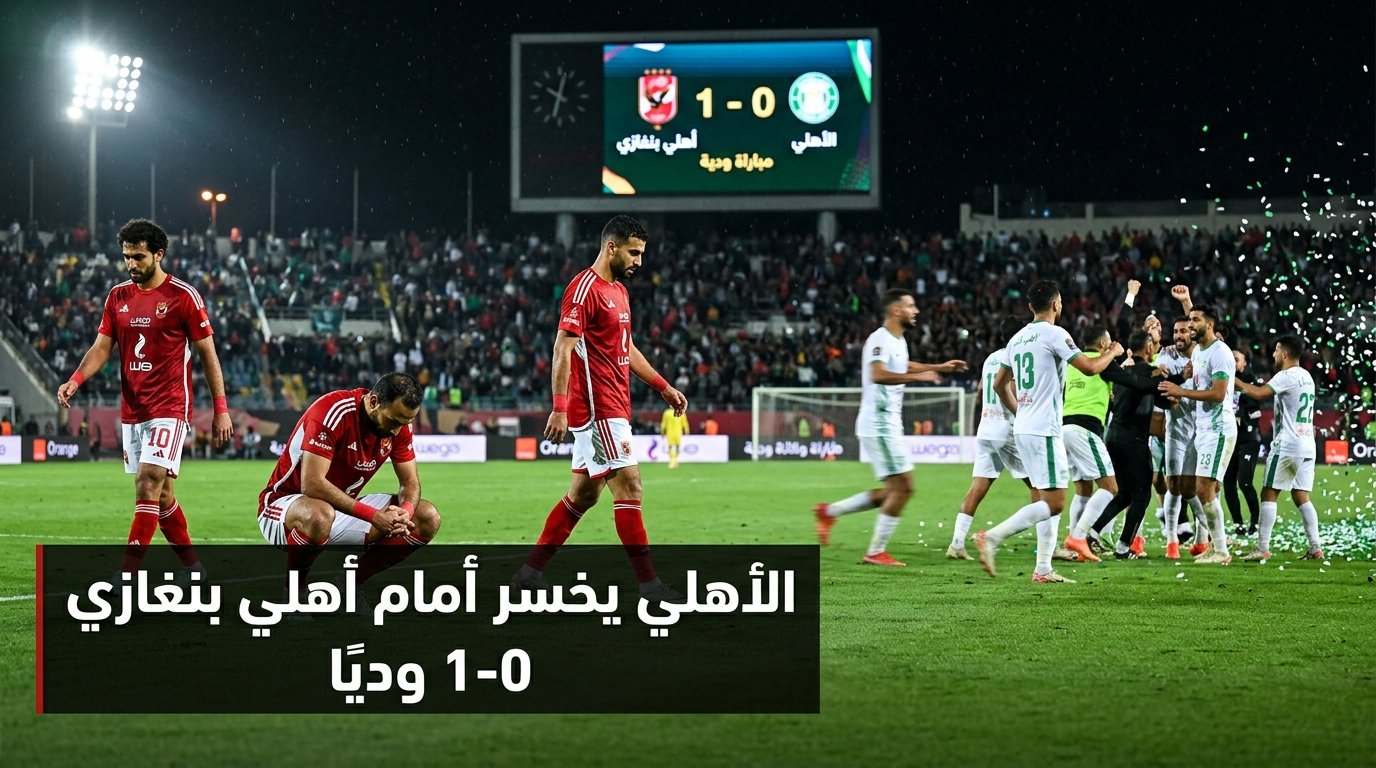 الأهلي يخسر أمام أهلي بنغازي وديًا بهدف نظيف استعدادًا لمواجهة أبو قير للأسمدة