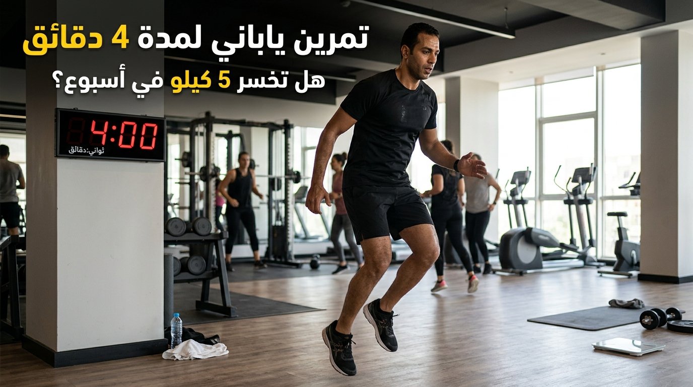 تمرين ياباني لمدة 4 دقائق يثير الجدل.. هل يمكن أن تخسر 5 كيلو في أسبوع؟